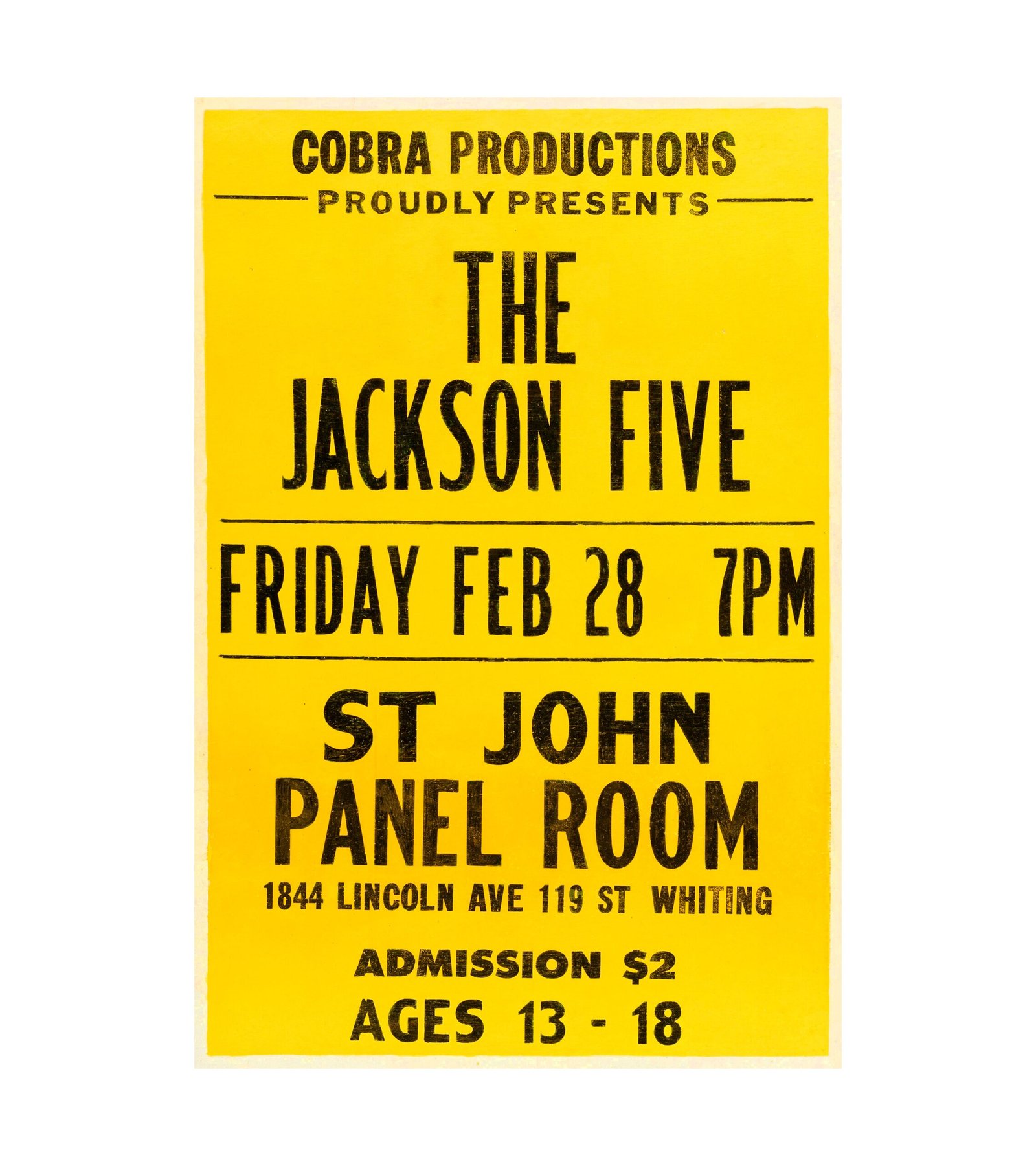 1969 Michael Jackson Jackson Five Pre Fame Poster 1969 michael jackson jackson five pre fame poster