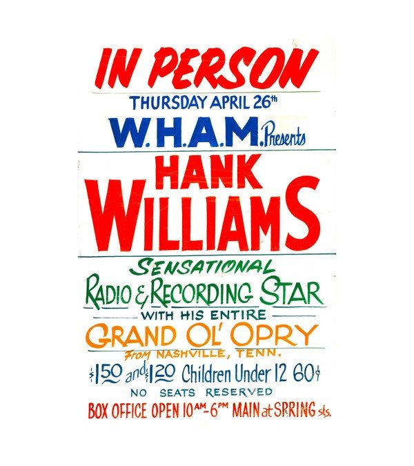 1951 Hank Williams Grand Ole Opry, Country 