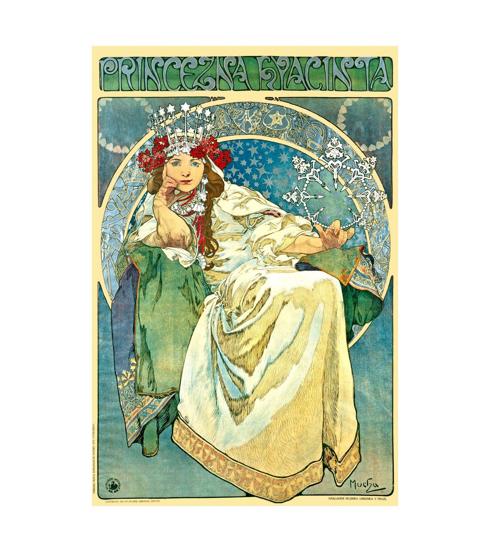 1911 Alphonse Mucha Princess Hyacinth Alphonse Mucha