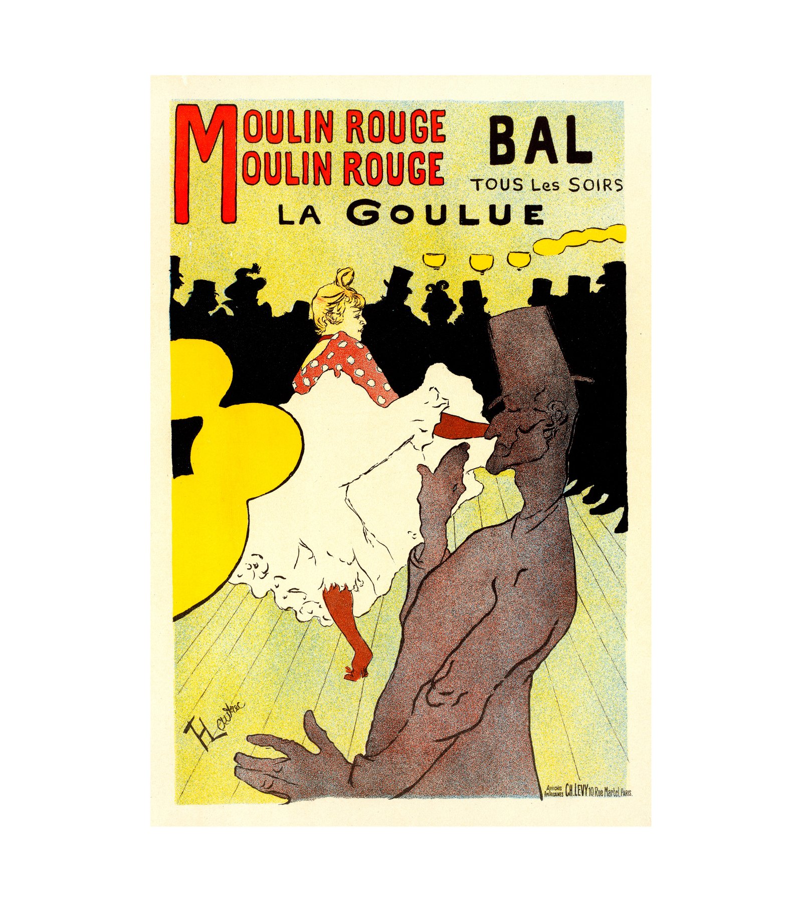 Moulin Rouge, La Goulue (1891) Henri de Toulouse-Lautrec (French, 1864-1901) 