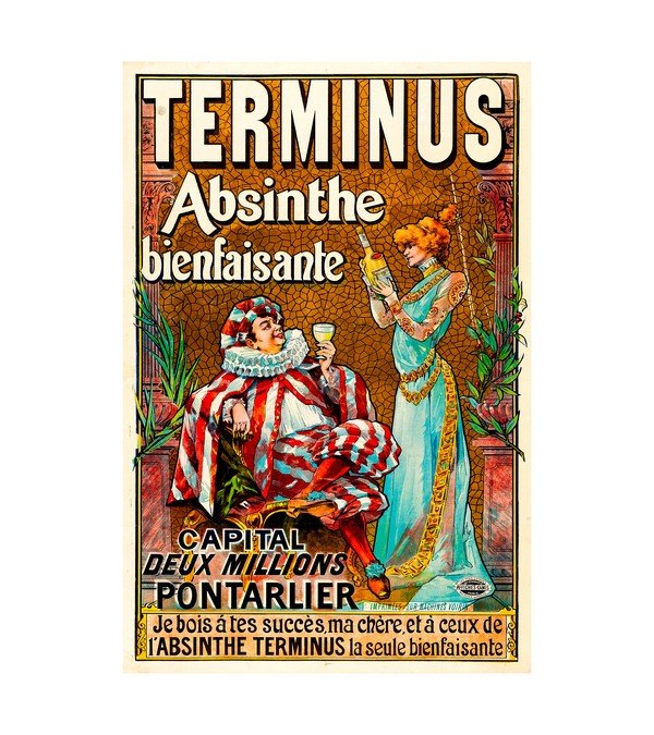 1892 Absinthe Terminus French