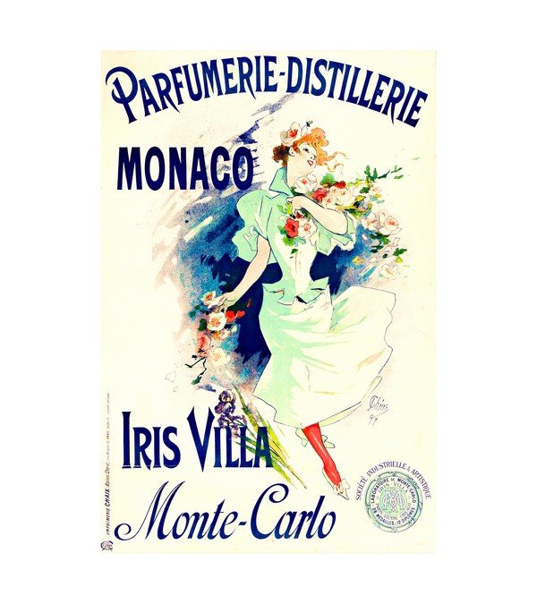 1897 PARFUMERIE-DISTILLERIE, MONACO, IRIS VILLA