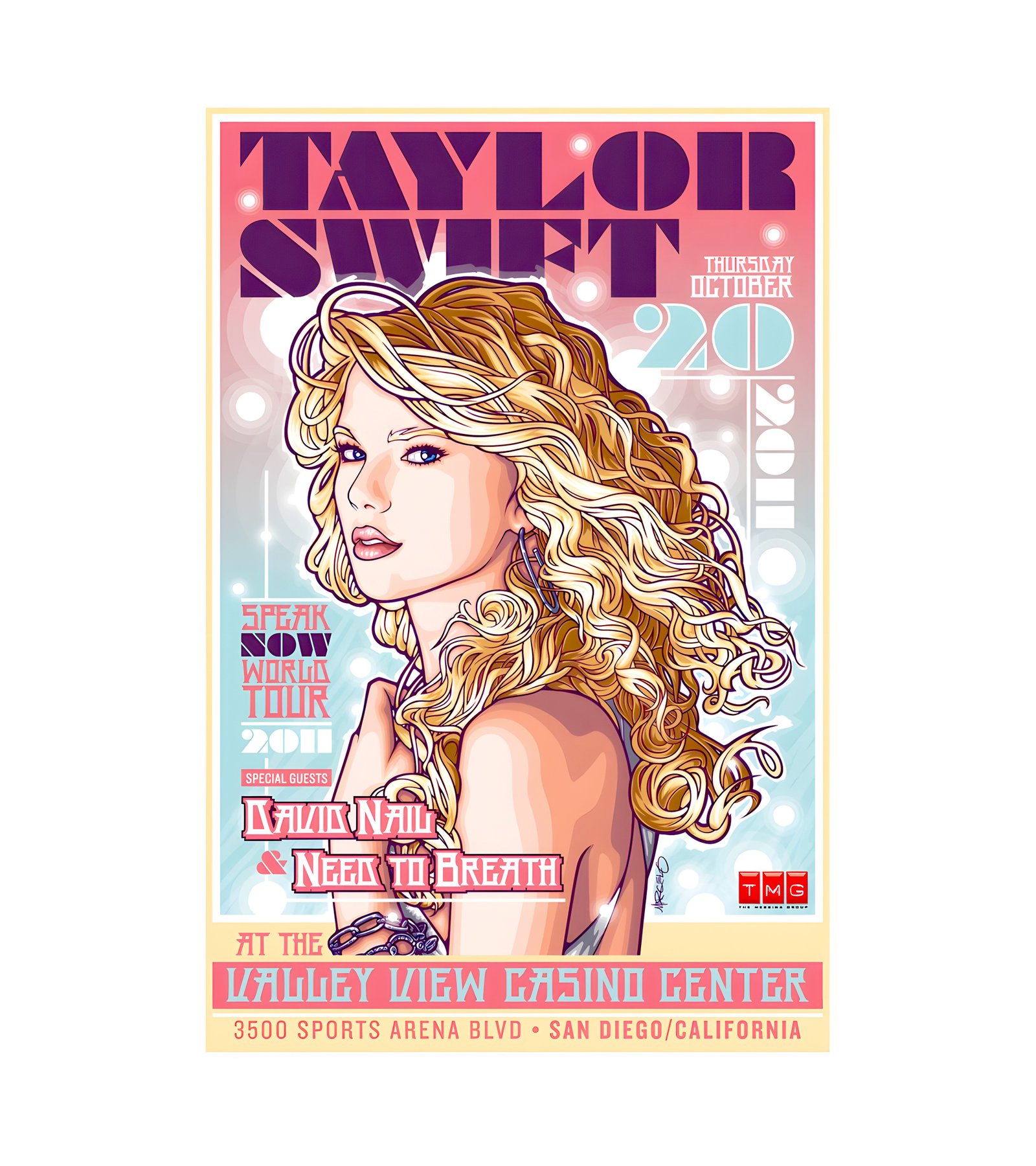 2011 TAYLOR SWIFT SPEAK NOW WORLD TOUR 