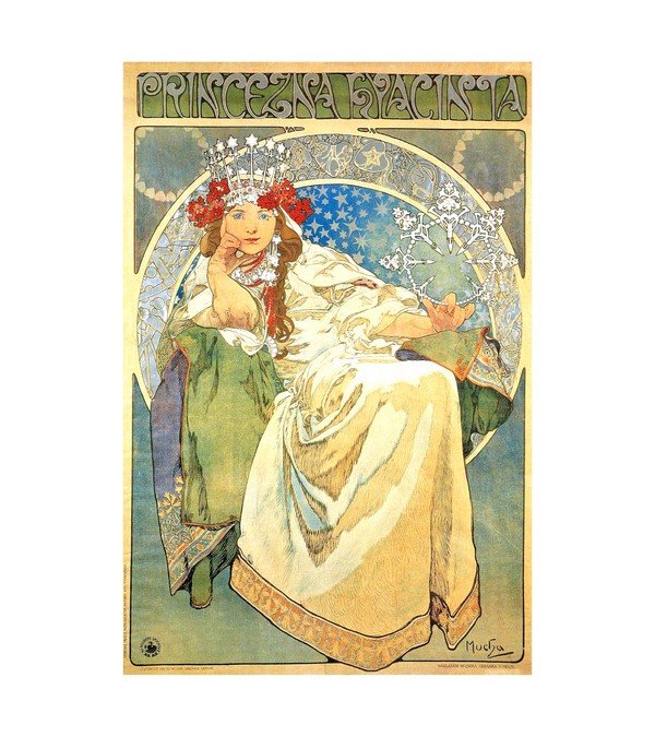 1911 Princess Hyacinth Ballet Alphonse Mucha