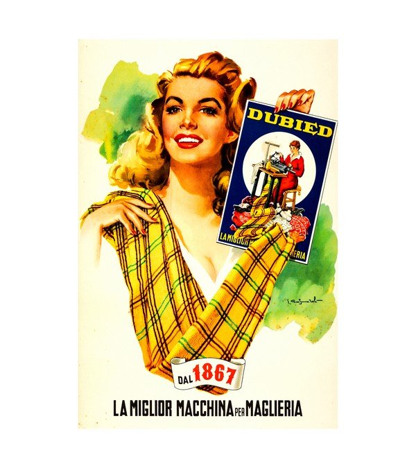 1960 Dubied Sewing Machine Italian