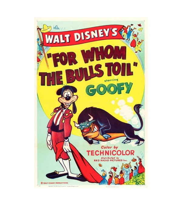 1953 Goofy - For Whom the Bull Tolls 