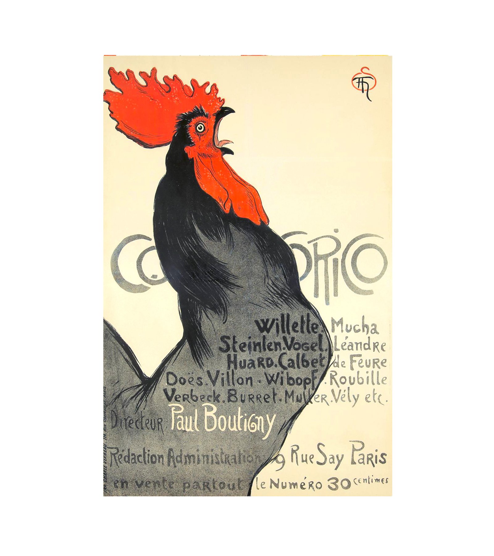 1896 Cocorico Rooster 