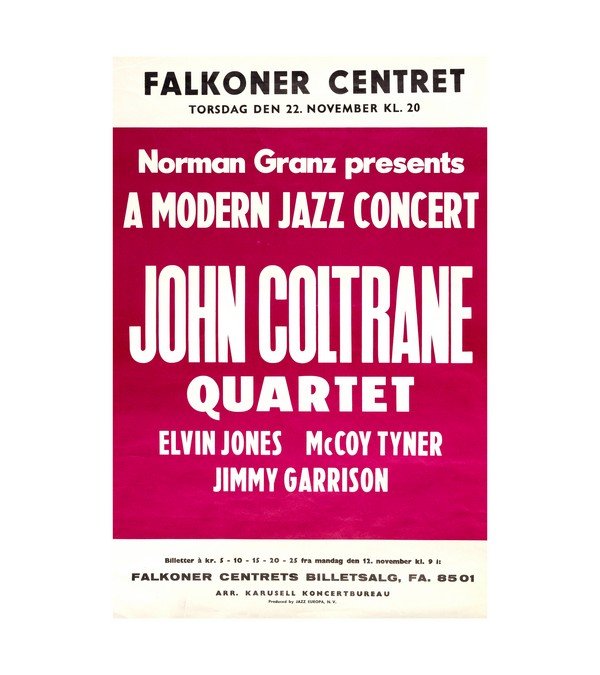 1962 John Coltrane Copenhagen, Denmark, Jazz 