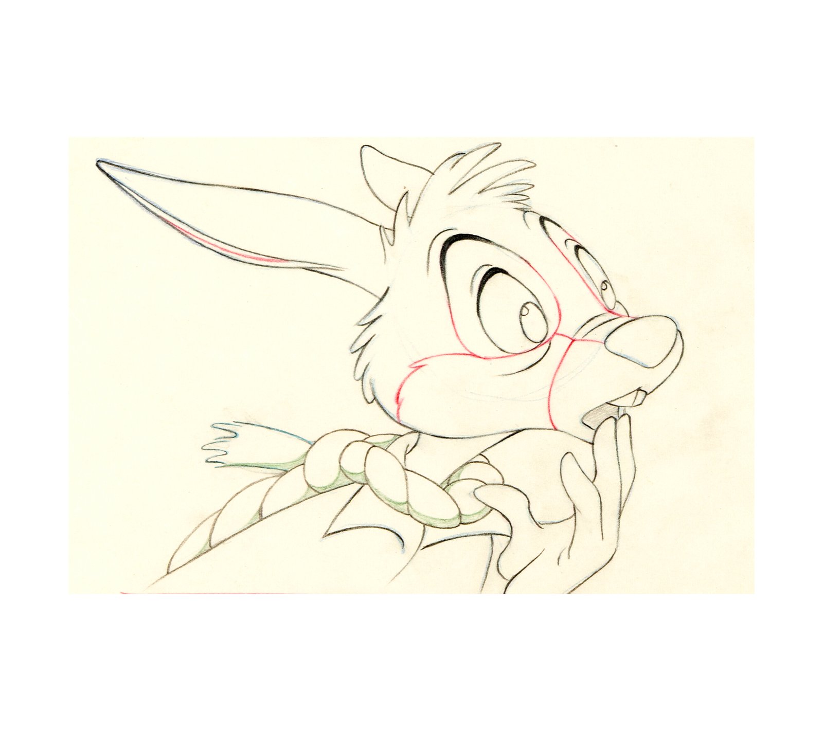 1946 Song of the South Br'er Rabbit - Animation Drawing 