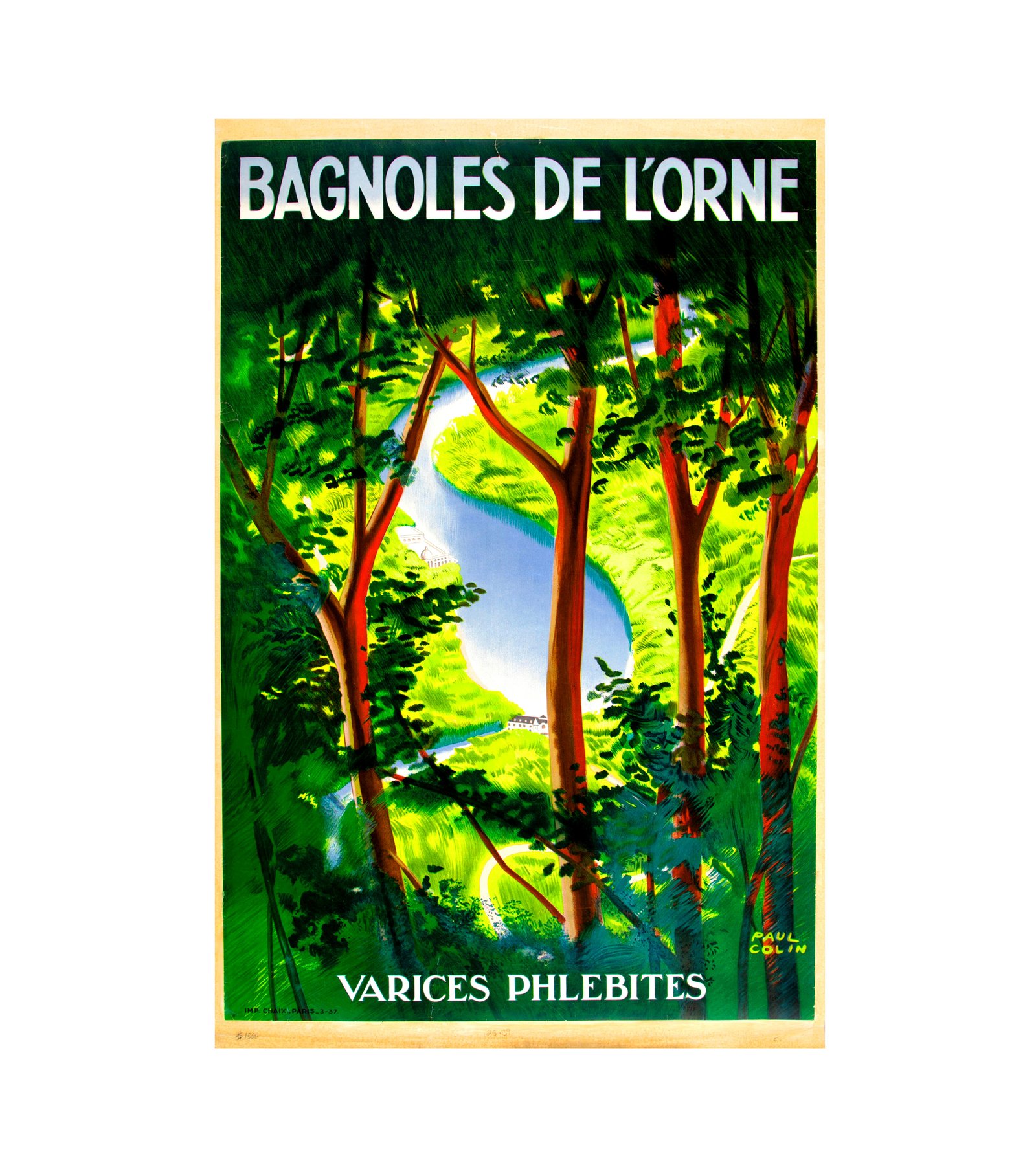 1937 Paul Colin (French) Bagnoles de l'Orne 