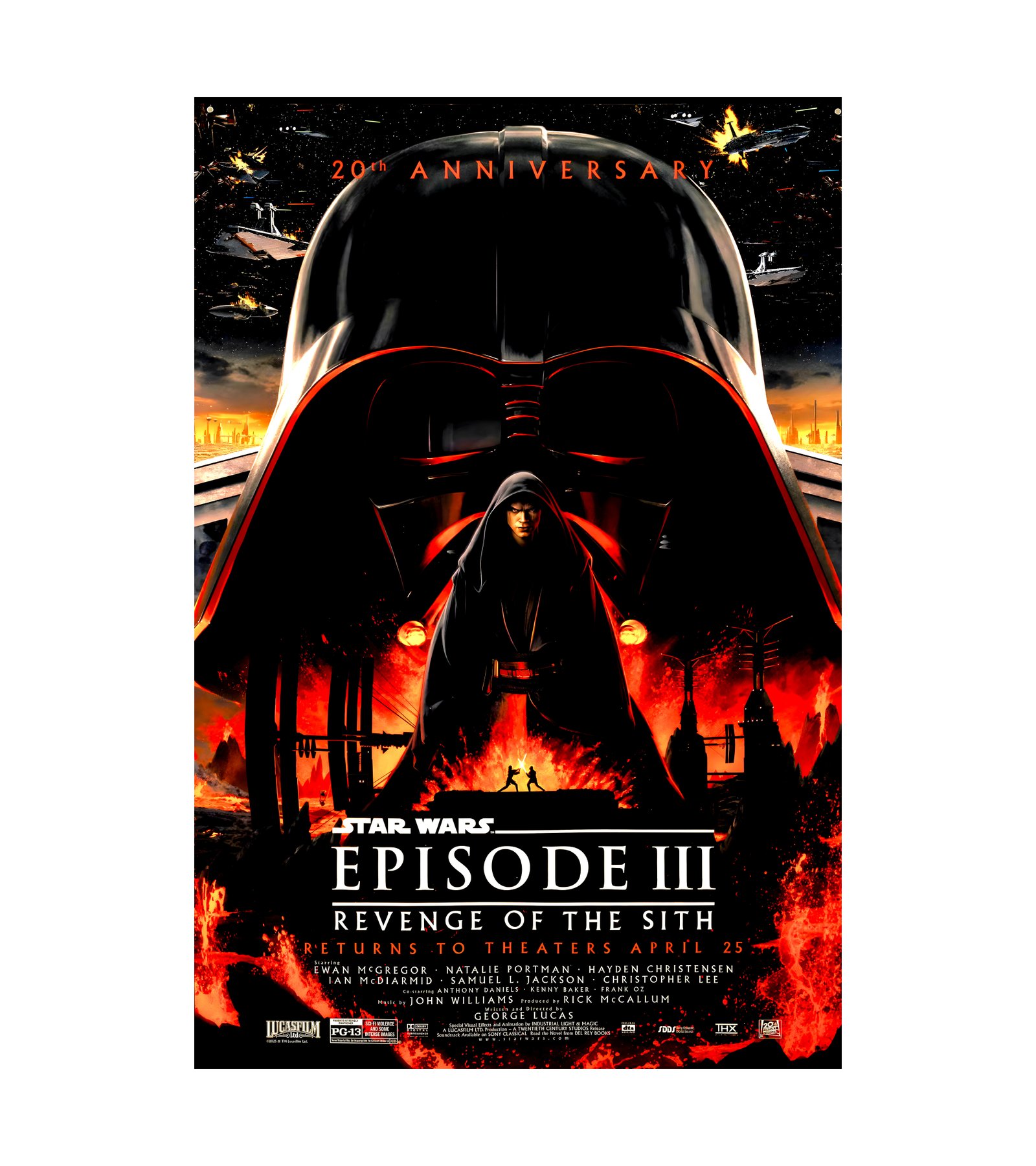 2025 20th anniversary Star Wars- Episode III – Revenge of the Sith 