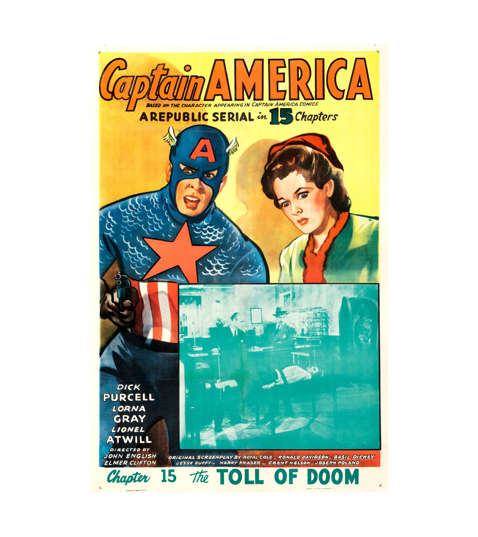 1944 Captain America (Republic) Rare 