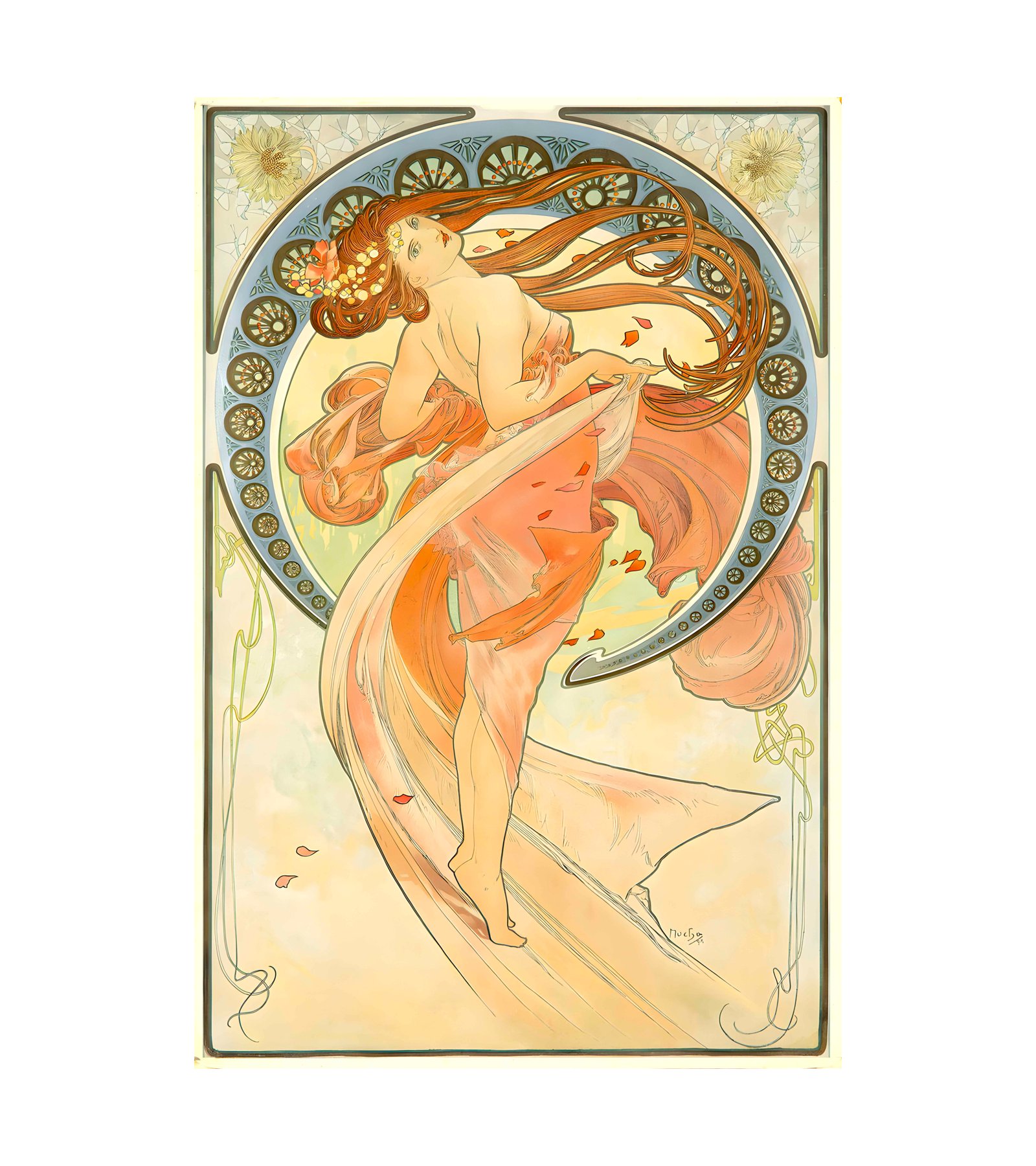 1898 ALPHONSE MUCHA (1860-1939) The Arts - Dance - Imp F. Champenois, Paris 
