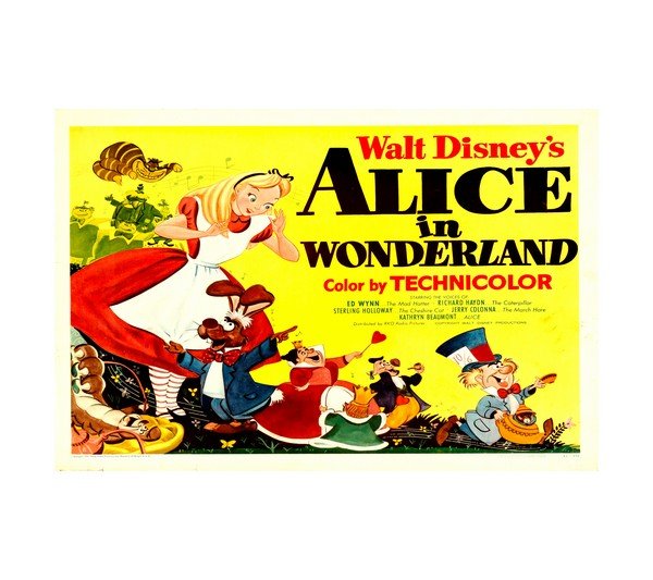 1951 Walt Disney's Alice in Wonderland (RKO) 