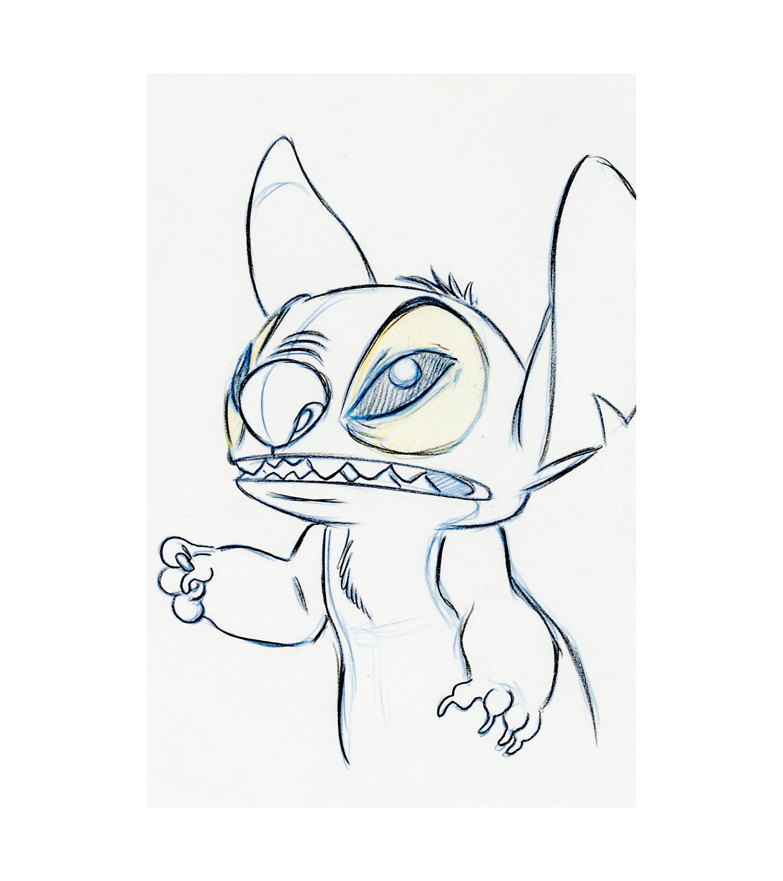 2002 Lilo & Stitch Stitch - Animation Drawing 