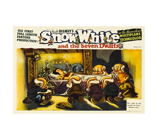1937 Snow White and the Seven Dwarfs (RKO) Candelight 