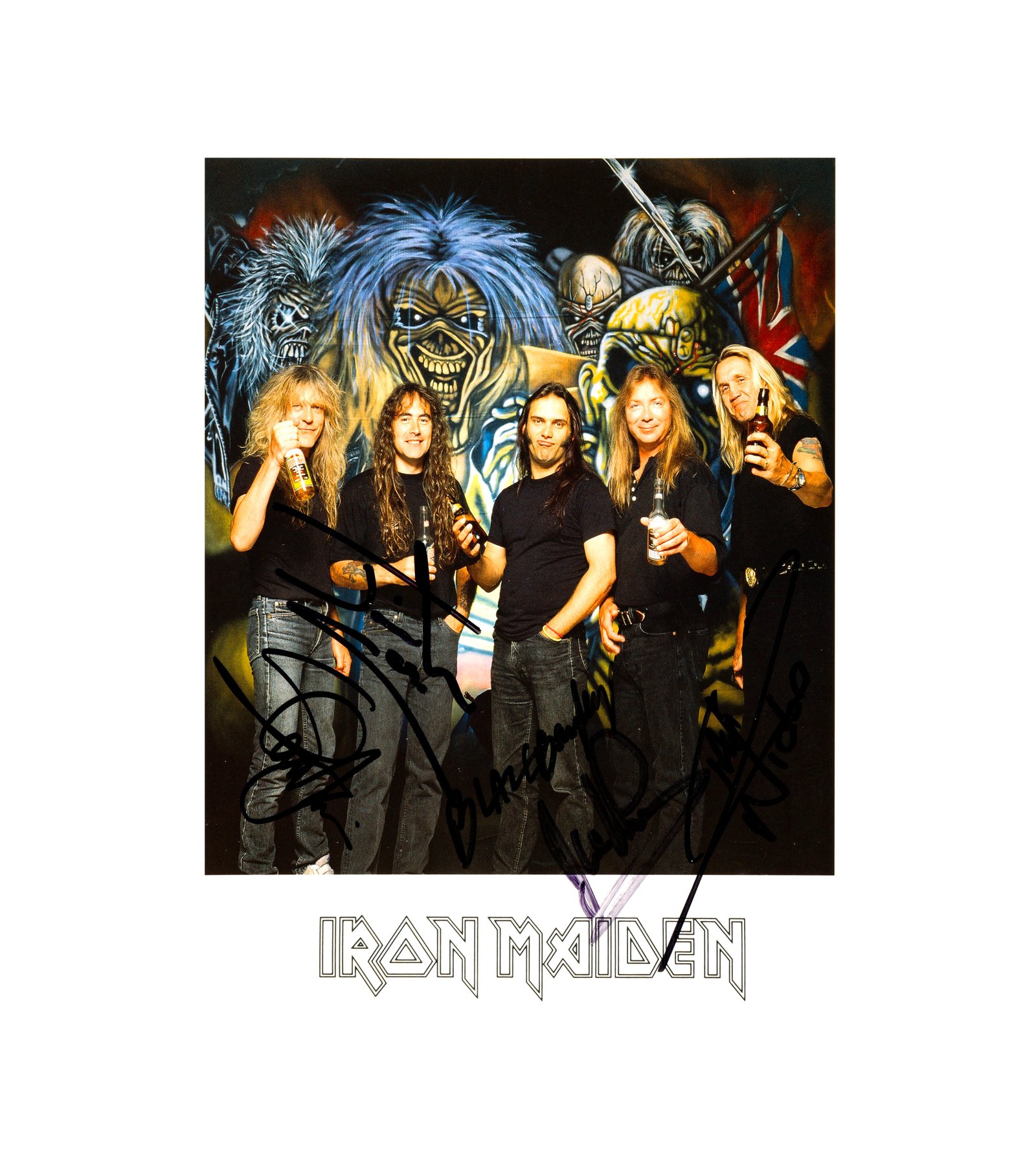 1997 Iron Maiden Signed Publicity 