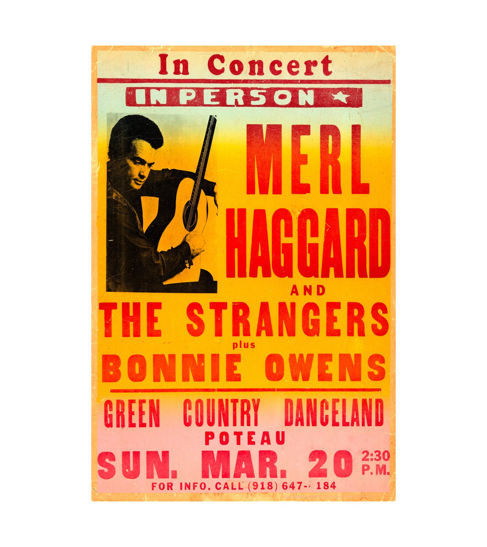 1966 Merle Haggard Green Country Danceland 