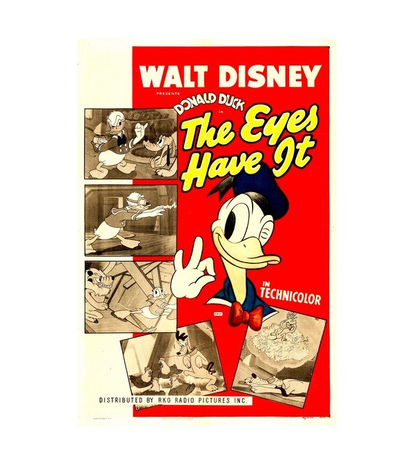 1945 Donald Duck in The Eyes Have It (RKO) 