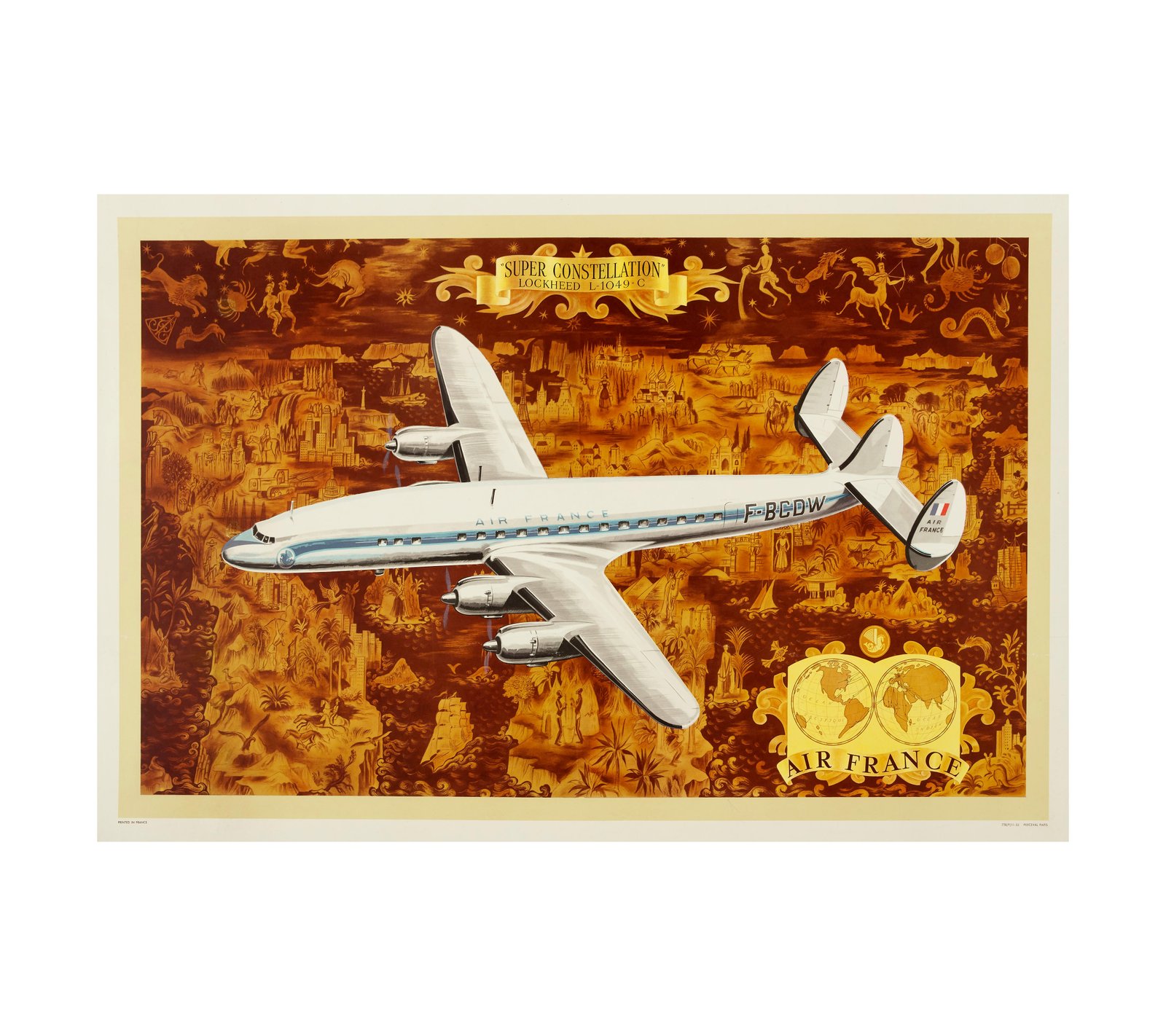 1953 AIR FRANCE, SUPER CONSTELLATION, LOCKHEED 