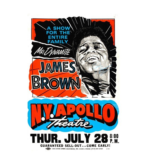1995 James Brown N.Y. Apollo Autographed 