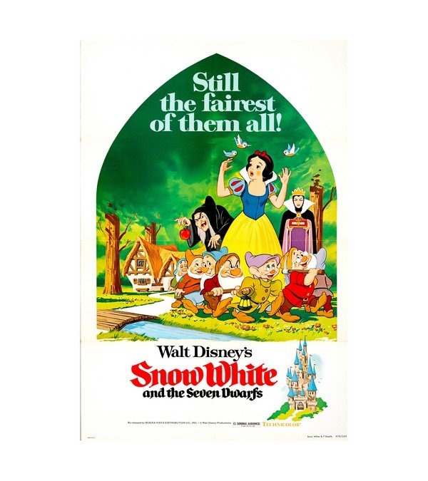 1937 1950s Snow White and the Seven Dwarfs 