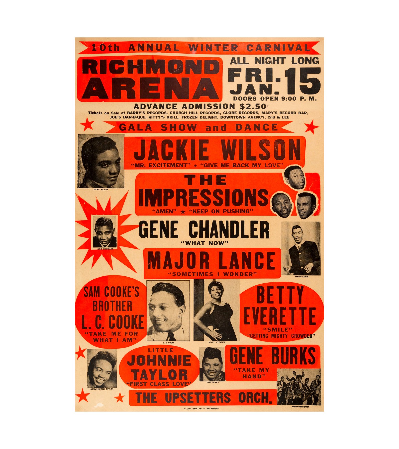 1965 Jackie Wilson Richmond Arena