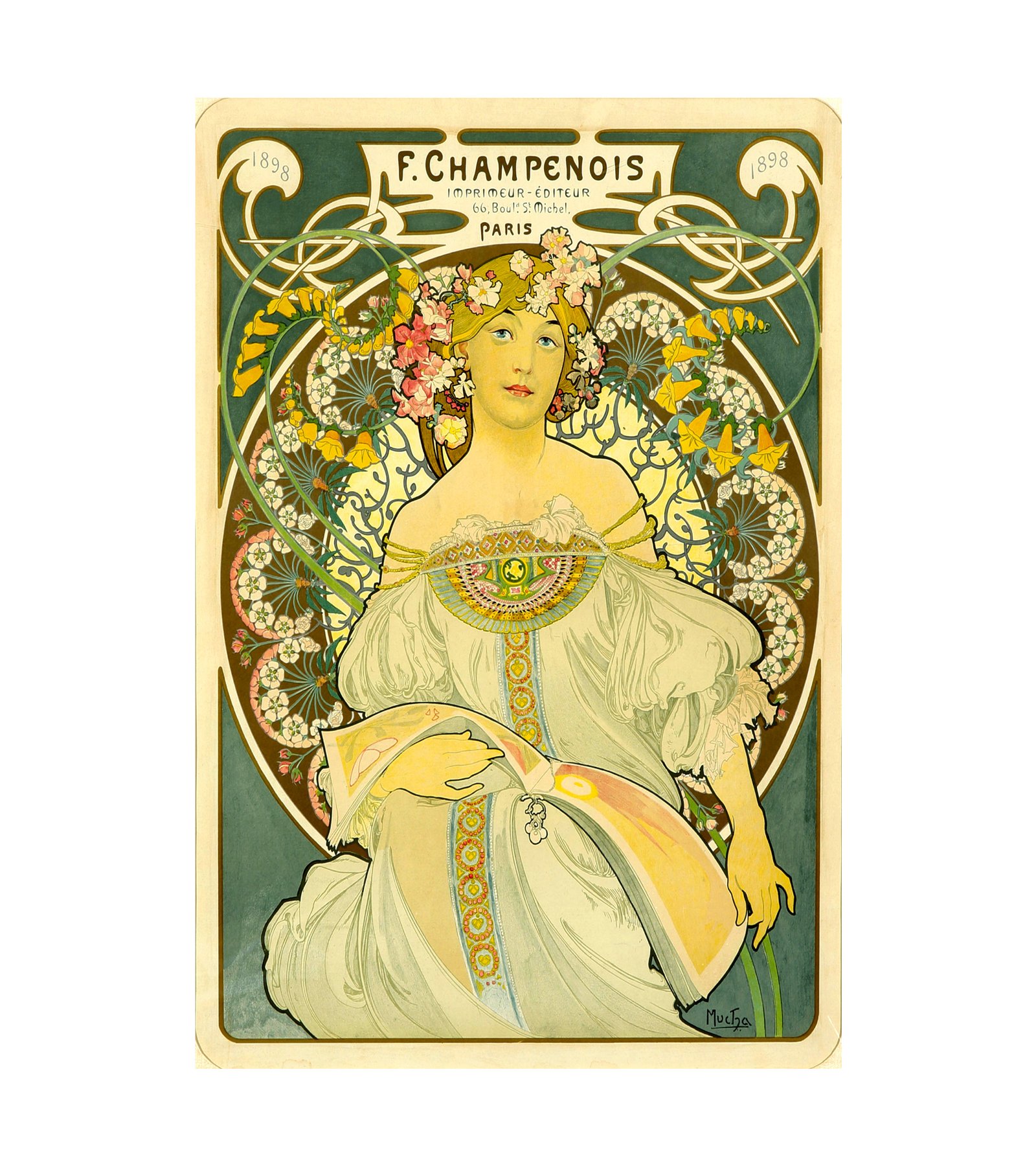 1897 F. Champenois Reverie