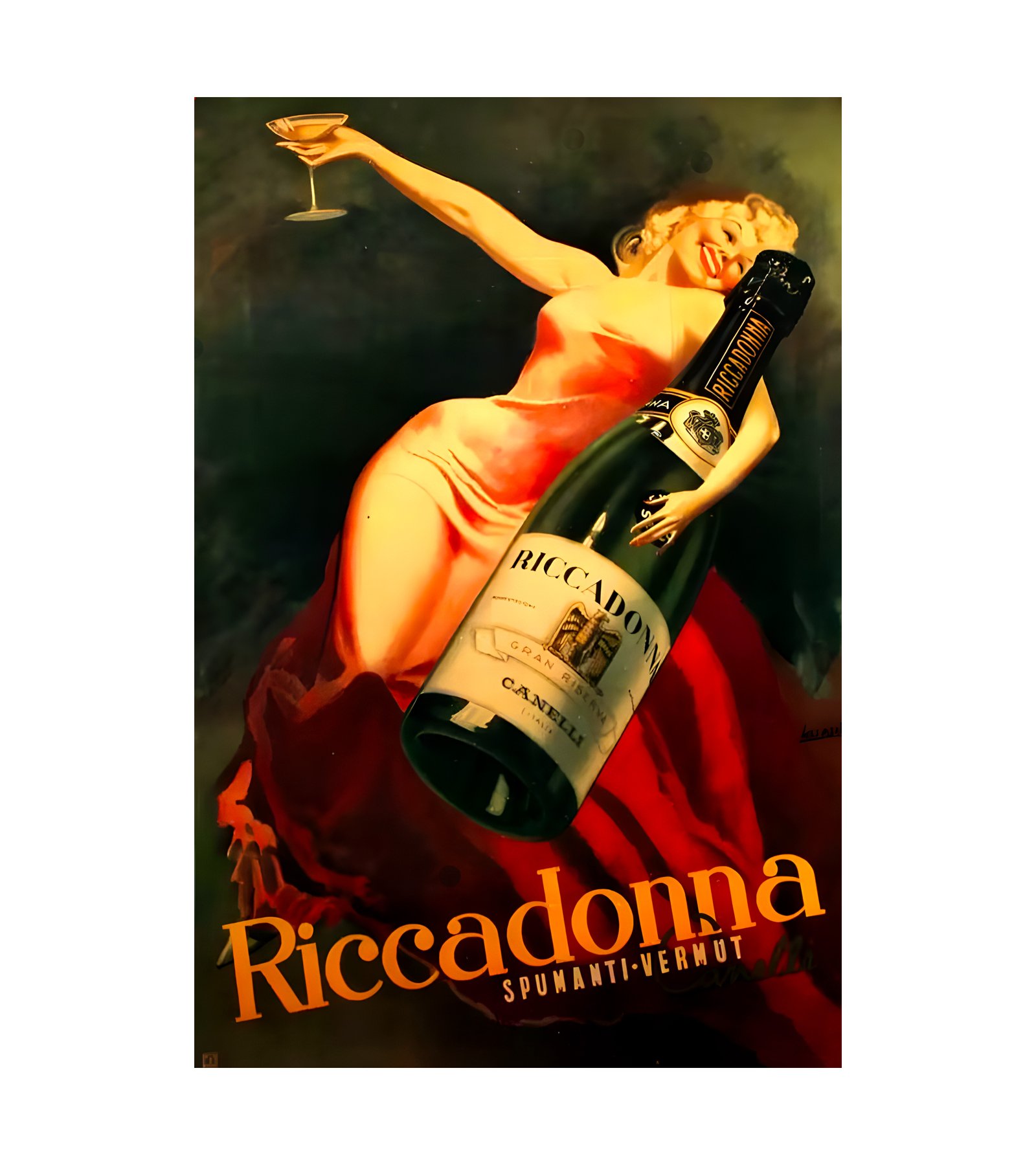 1939 Riccadonna Spumanti Vermut Canelli 