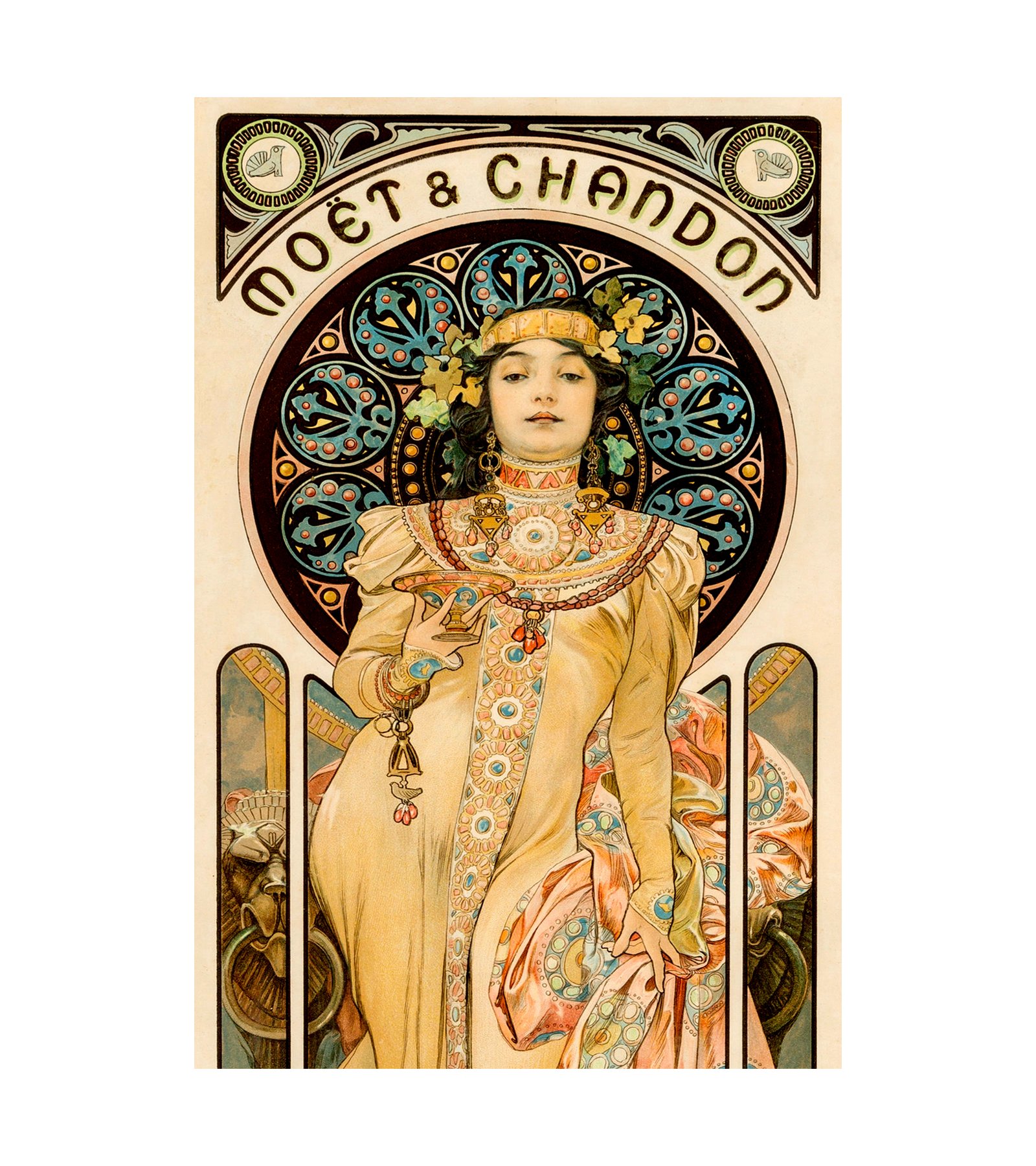 1899 Alphonse Mucha (Czechoslovakian, 1860-1939) Moet & Chandon- Grand Cremant Imperial 