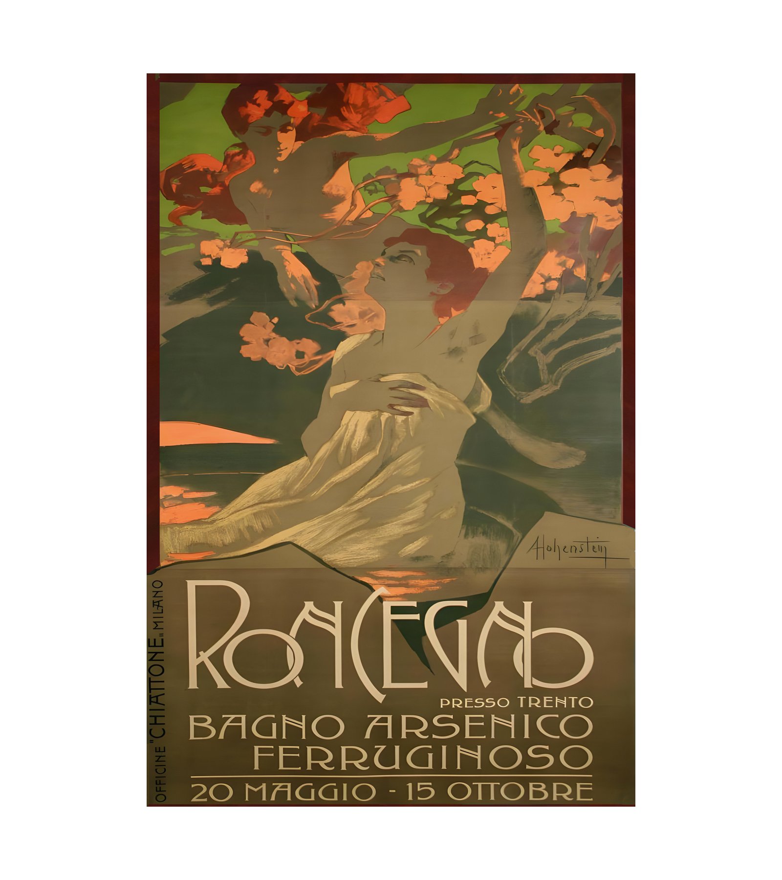 1900 Roncegno, Presso Trento, Bagno Arsenico Ferruginoso