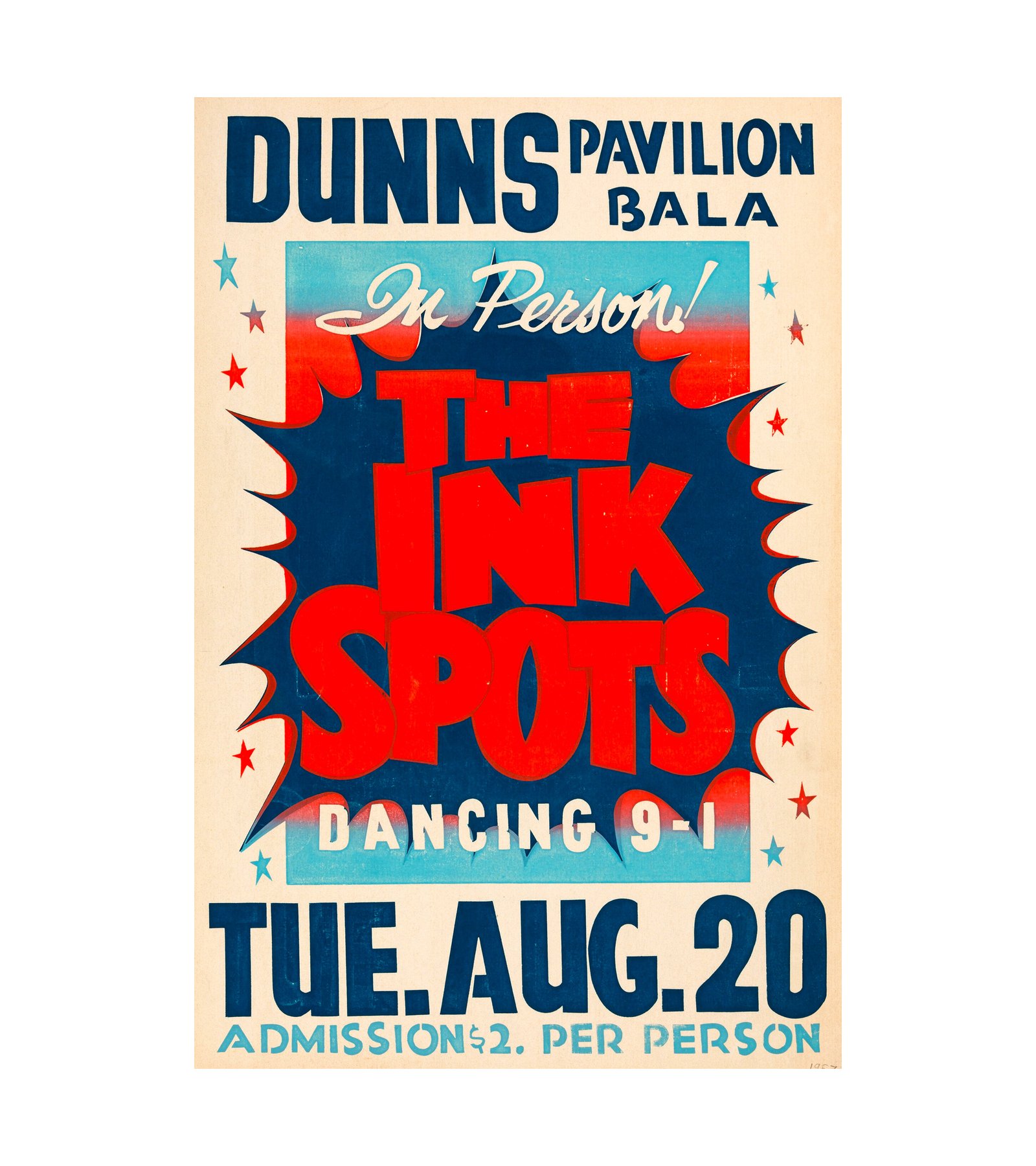 1946 The Ink Spots Dunn's Pavilion Bala 