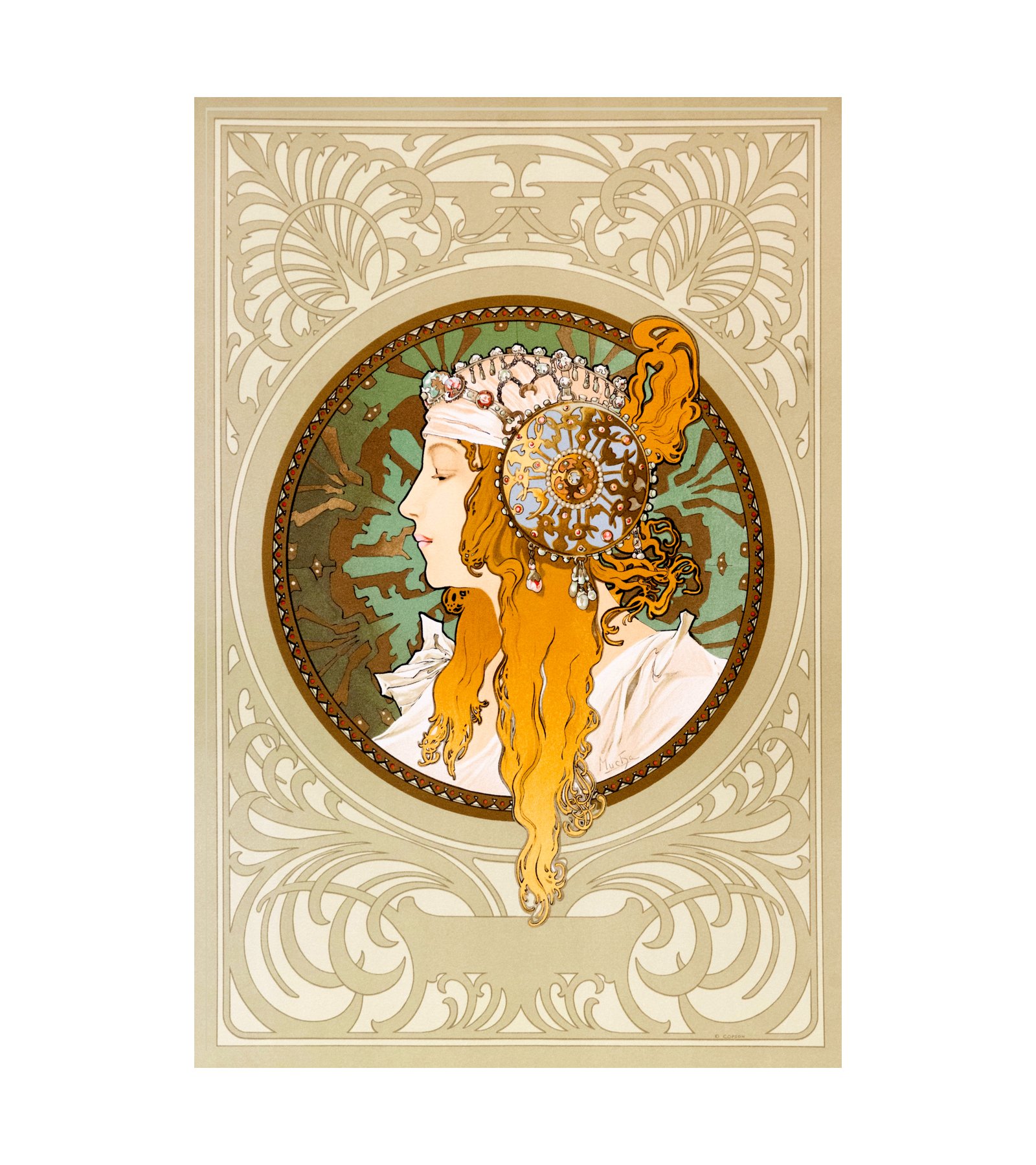 1897 ALPHONSE MUCHA (1860-1939) - Byzantine Heads 2 - Imp. F. Champenois, Paris 