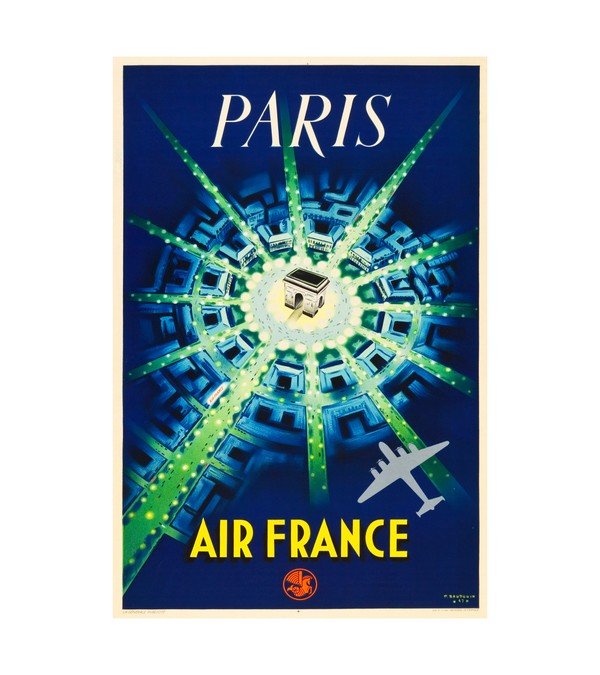 1947 Air France (La General Publicite, Paris) 