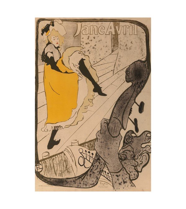 1893 Jane Avril (French) Henri de Toulouse-Lautrec 