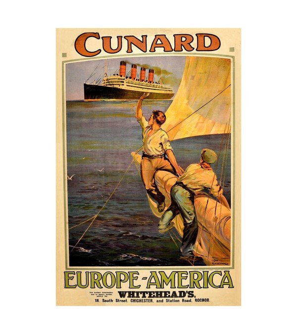 1909 Cunard Europe - America 