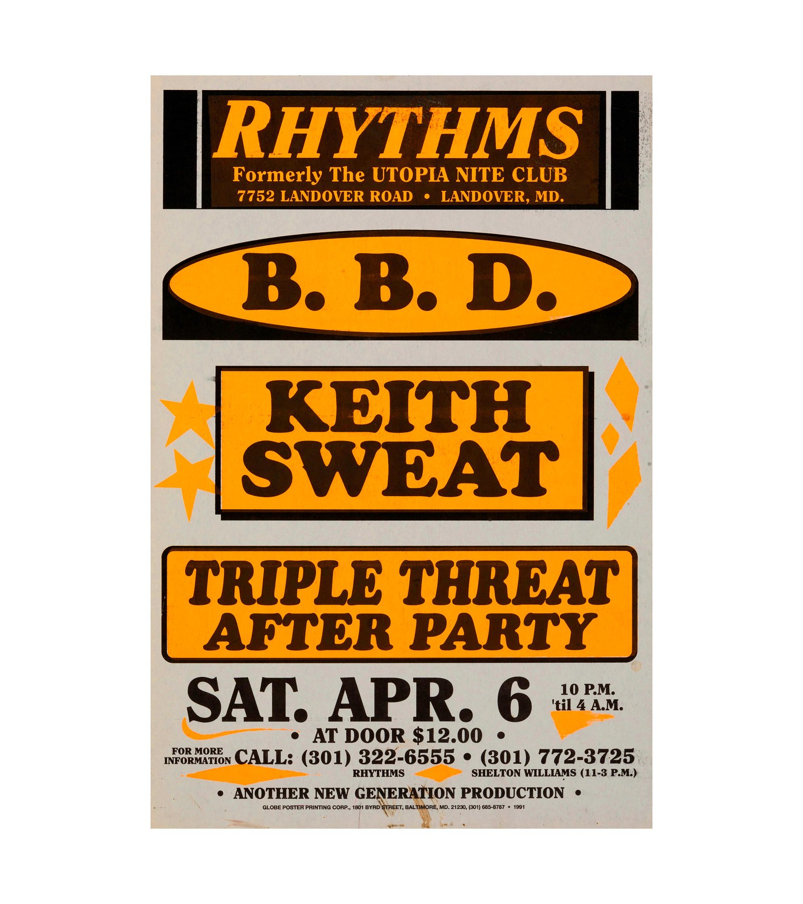 1991 Bell Biv Devoe, Keith Sweat Landover, MD 