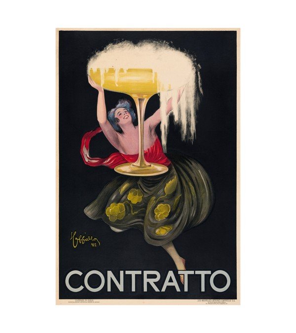 1922 Paris - Contratto Champagne 