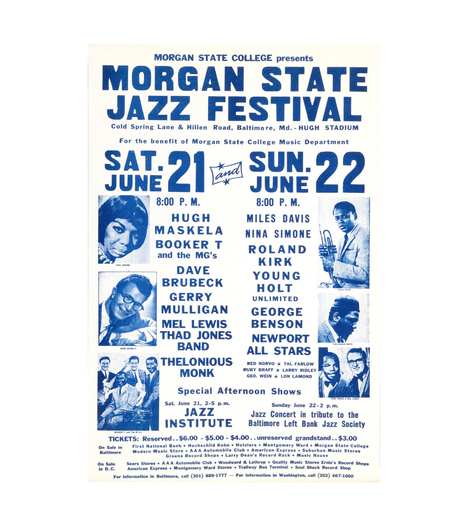 1969 Miles Davis, Thelonious Monk, Nina Simone - Jazz Festival 