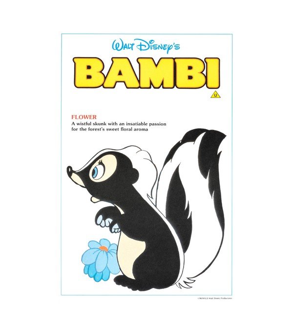1980 Bambi (Walt Disney) 1942 Re-release (Flower) 