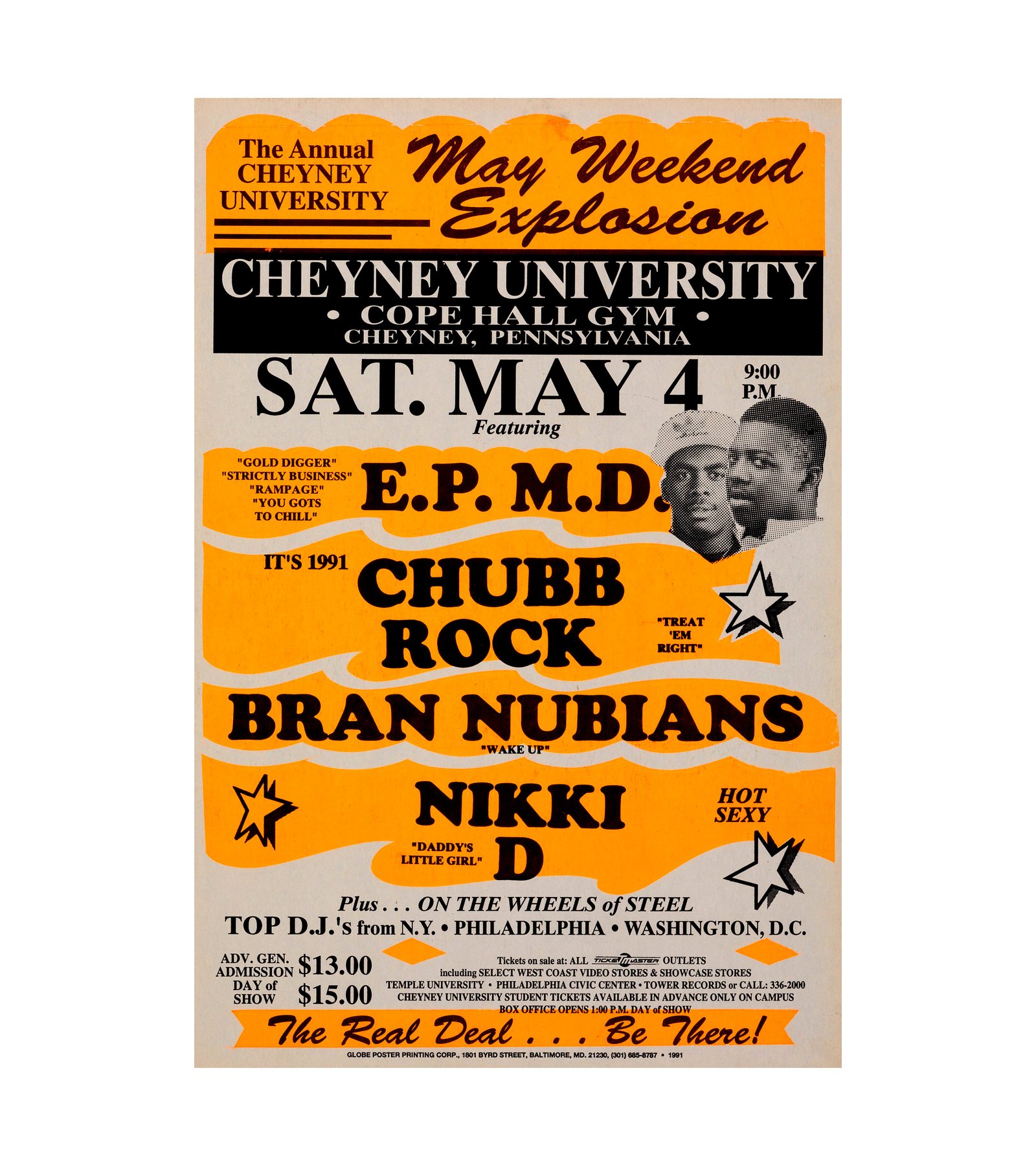 1991 EPMD, Chubb Rock, Bran Nubians Cheyney, PA 