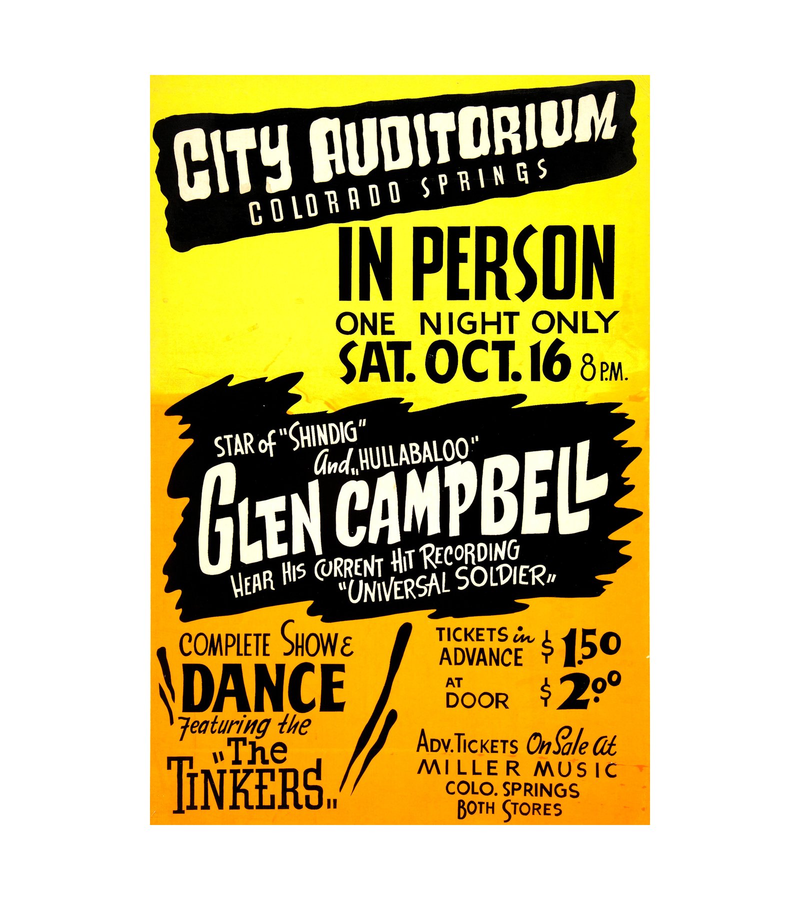 1965 Glen Campbell Shindig and Hullabaloo 