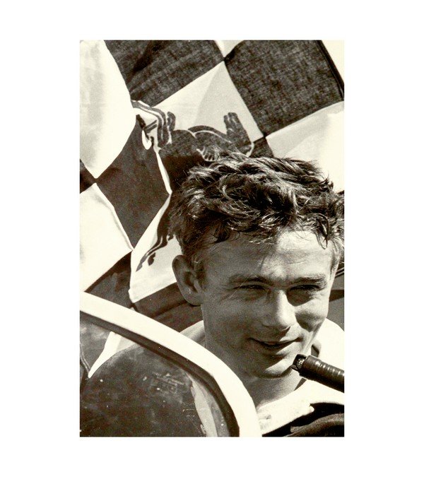 James Dean with His Porsche 356 Speedster and at the Race Track