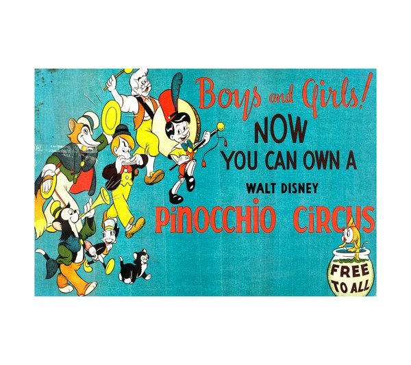 1939 Pinocchio Circus RARE (Walt Disney)