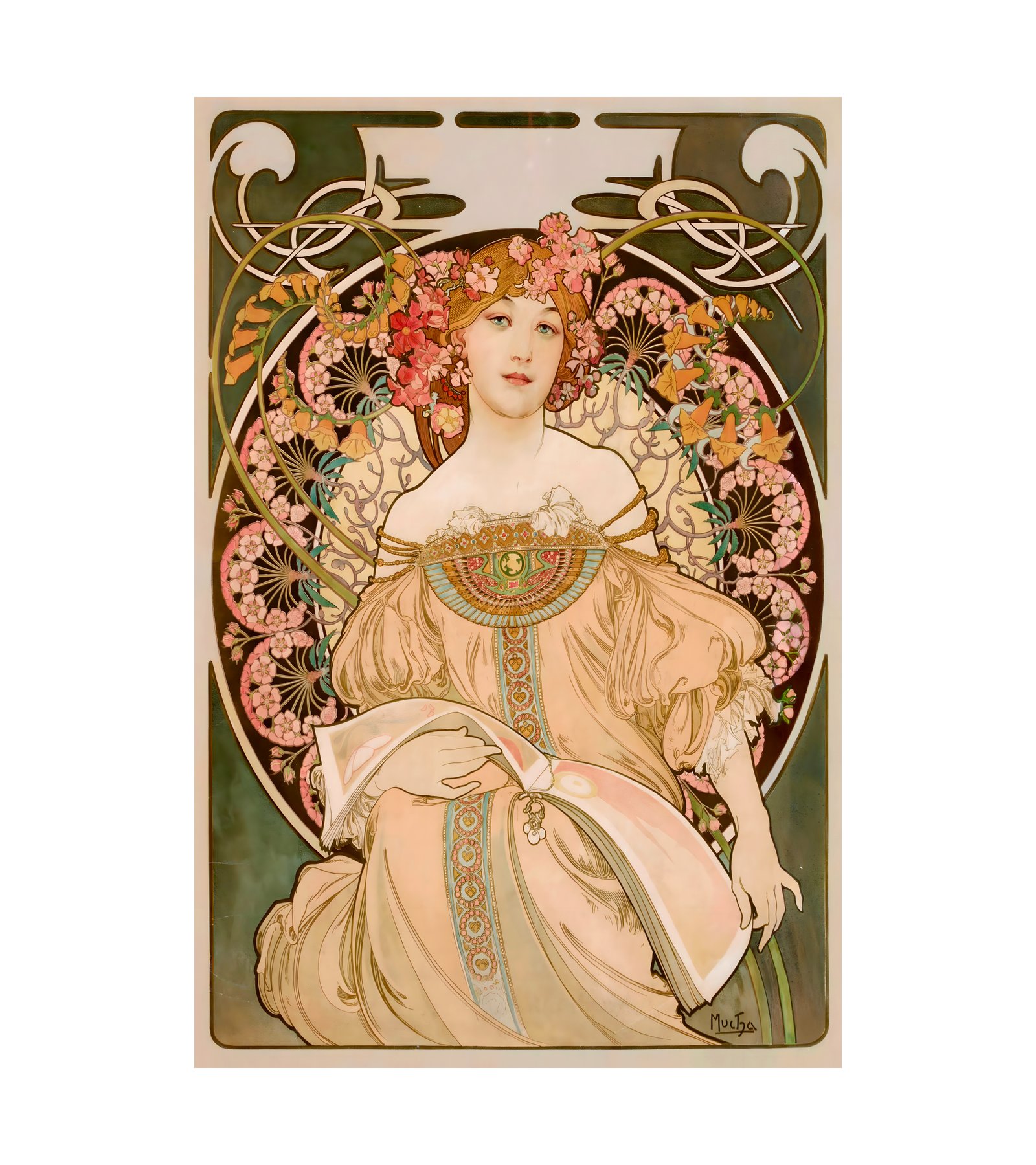1897 Reverie by Alphonse Mucha 