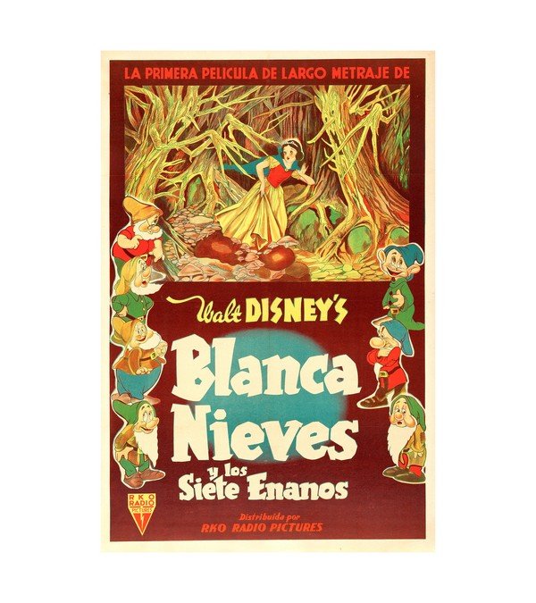 1937 Snow White and the Seven Dwarfs (RKO) Argentinean 