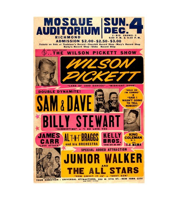 1966Wilson Pickett - Sam & Dave Mosque Auditorium 
