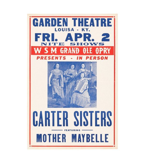  1954 The Carter Sisters w Mother Maybelle Louisa, KY 
