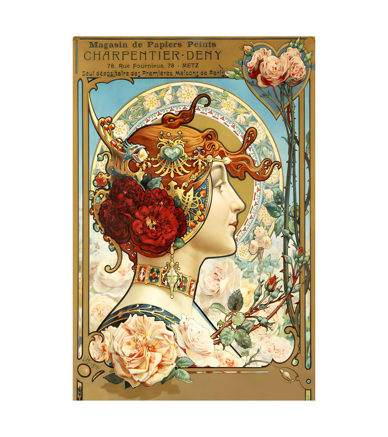 1890 LOUIS-THEOPHILE HINGRE - Charpentier-Deny 