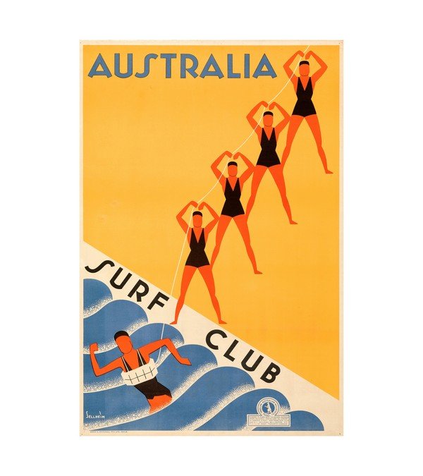 1936 Australia Surf Club (Australian National Travel Association 